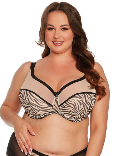 BSM 1234 Alia sutien semi-padded Gaia negru bej