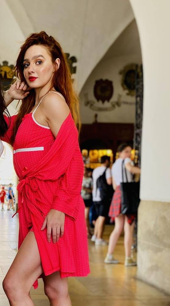 915 Dots Forex pijamale pentru femei - zmeură