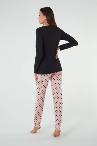 Buscato Pijama de damă cu mânecă lungă, pantaloni lungi Modă italiană 