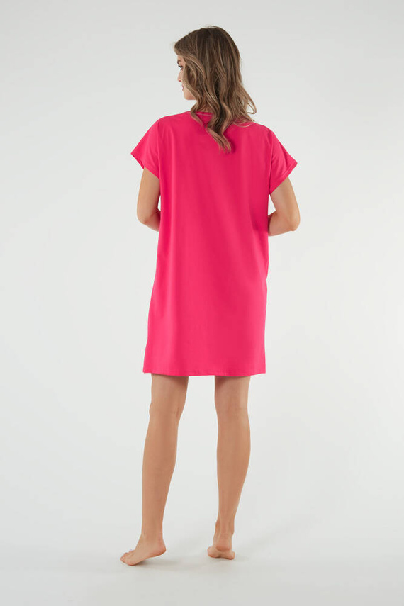 Rochie de noapte Selfie, cu mânecă scurtă Modă italiană - amaranthine