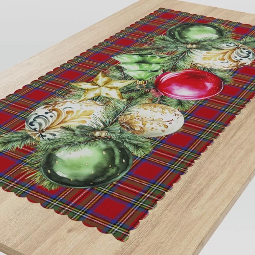 PBN274 Balouri Crăciun piercing de masă Marquet roșu