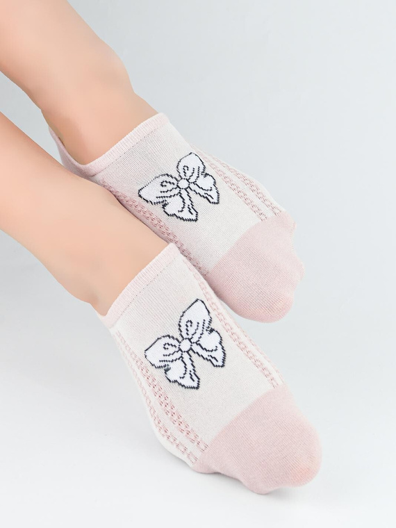 Șosete invizibile damă Noviti ST095 – bumbac, silicon la călcâi