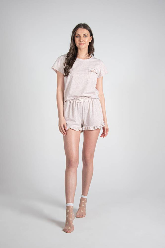 678 Mariposa II Forex pijama pentru femei - bej melange