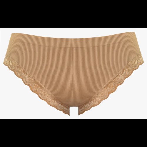 Chiloți damă Sesto Senso 6108 dantelă fără cusături elastic confort beige