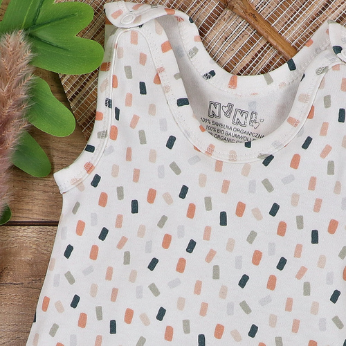 ABN-5325/KRE Costume de dormit Nini din bumbac organic, crem