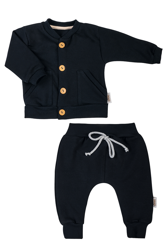 11196JB Trening pentru bebeluși Makoma „Joy Black”, negru