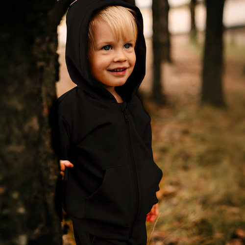 Hanorac copii Simply Comfy – bumbac 100%, cu fermoar și glugă