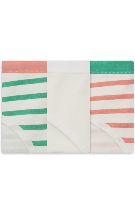 36508-K083 Henderson Chiloți ecru pentru femei - Set 3 bikini din bumbac