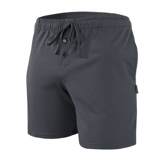 Pantaloni scurti de pijama Milo 2 Sesto Senso, netezi, grafit