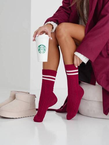 1542-001 Ciorapi dama Braid Milena - visiniu