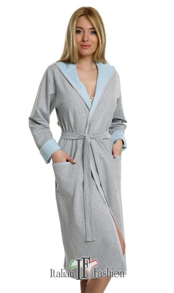 Halat confortabil pentru femei Italian Fashion- melange/pink