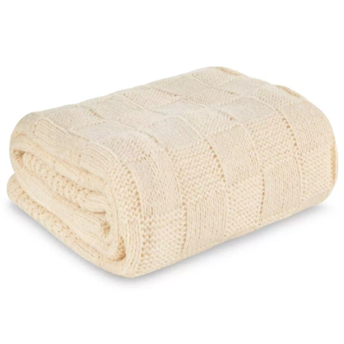 Plaid 2 Pătură cuvertură de pat Eurodraperii bej