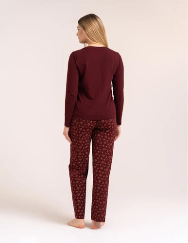Moraj PDD4300-025 Pijamale damă bleumarin 95% bumbac, de Crăciun