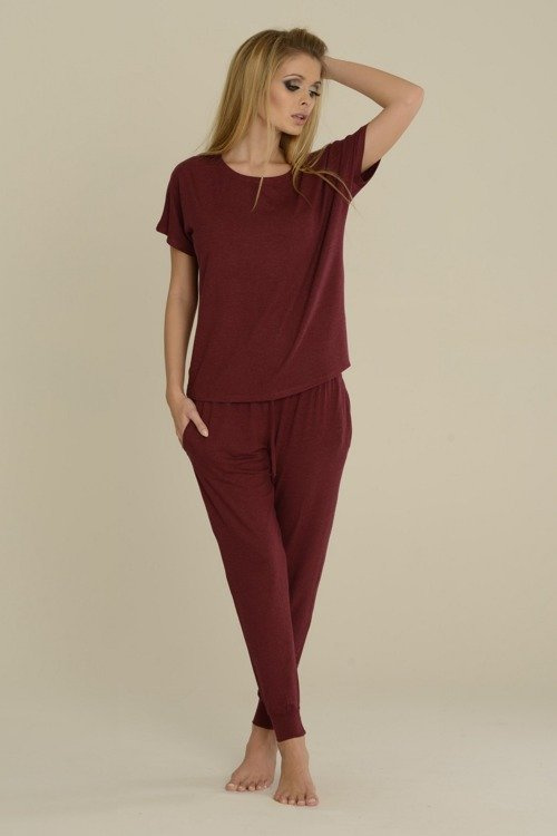 524 Paula Pijama de damă De Lafense - maro