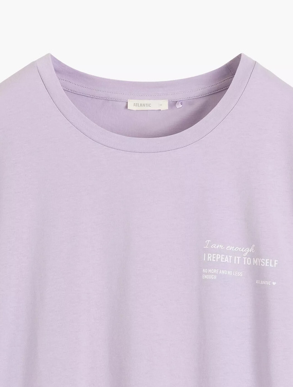 NLD-001 cămașă de noapte damă 100% bumbac, croială lejeră