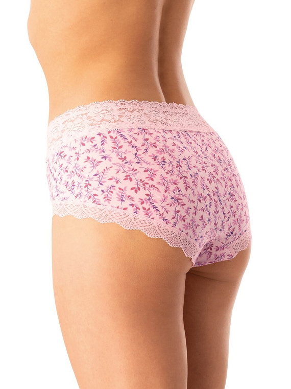 Slip dama Key LPC 547 bleumarin roz - bumbac, confortabil, set 2 piese