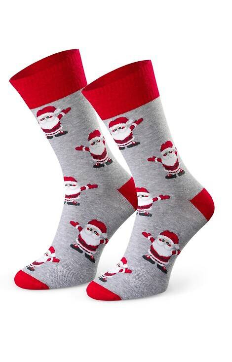 Art.136 Sosete de Craciun barbati Steven - 143 gri