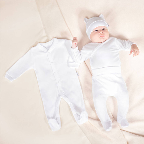 4901 Set 4 piese, neted, Nicol - alb