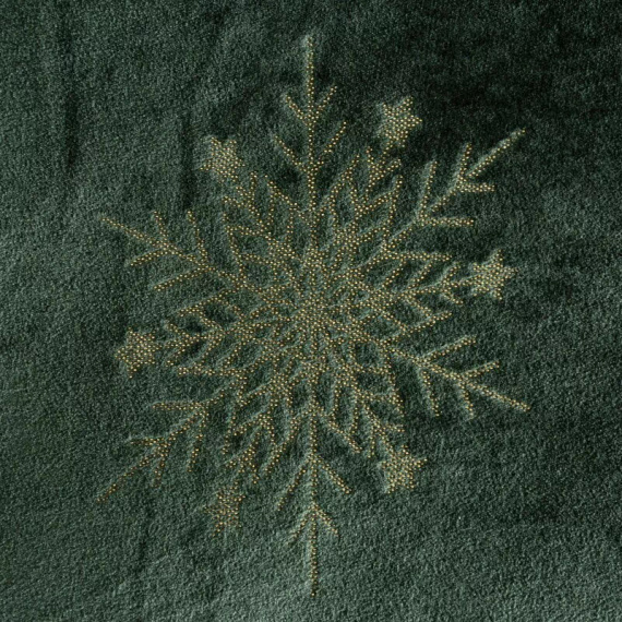 Pătură de Crăciun Eurofirany Verde – Pătură moale din microfibră, 240 g/m²