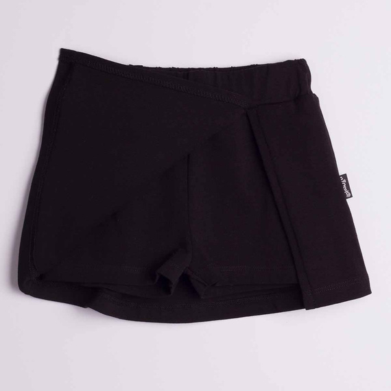 163872 Nicol Fustă-Pantaloni Scurți Fete Bumbac Pentru Vară Negru