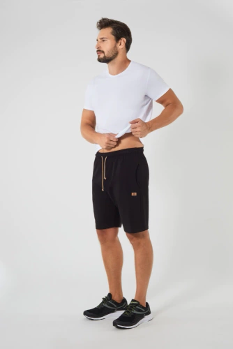 Pantaloni scurți pentru bărbați Leader Italian Fashion-negru 