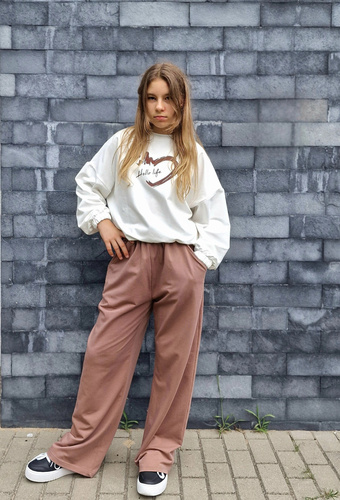 Gaja Hanorac copii Bambarillo ecru| Hanorac din bumbac elastic