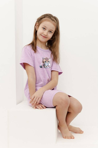 3383 Cămașă fete Jemma Taro-violet