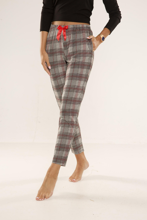 pantaloni de pijama 360 Checkered Forex - gri