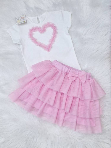 Fusta roz din tul Mia Bambarillo