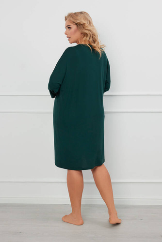 Natura 3/4 cămașă de noapte Italian Fashion - verde 