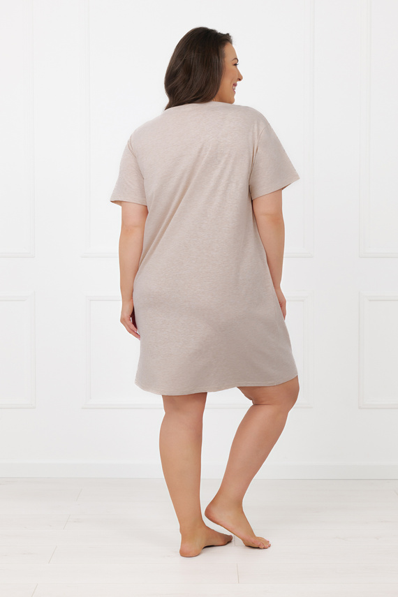 Cămașă de noapte damă Shiba Italian Fashion 100% bumbac mânecă scurtă