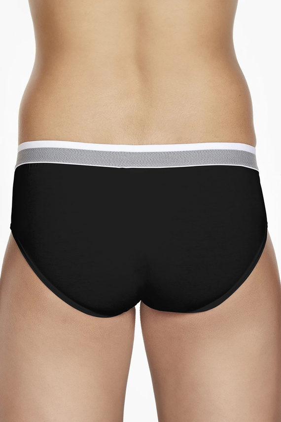 PCU 402 Pierre Cardin negru – slip bărbătesc clasic din bumbac, confortabil pentru fiecare zi