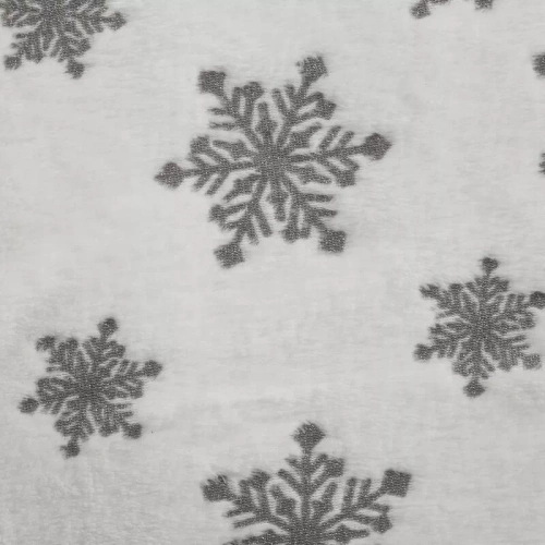 Pătură de Crăciun Blink cu stele Eurofirany, argintie