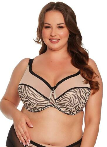 BSM 1234 Alia sutien semi-padded Gaia negru bej