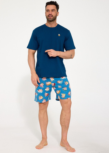 Pijama bărbați Cornette 326/207 Beer 100% bumbac mânecă scurtă