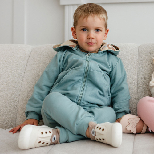 Set trening Beary Cool Eevi – Hanorac și pantaloni Sage, Ears