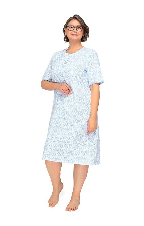 263 Cămașă de noapte cu fermoar Basia I Martel - albastră