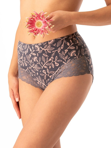 Slip dama Key LPF 545 gri - bumbac, confortabil, 2 piese la pachet