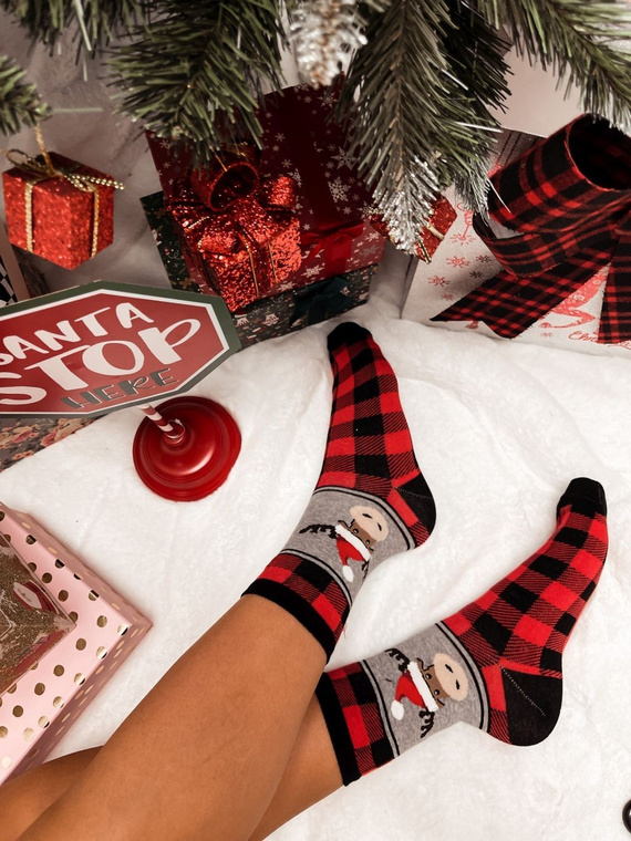 1283.001 Krata i Renifer – șosete de damă Milena cu model festiv