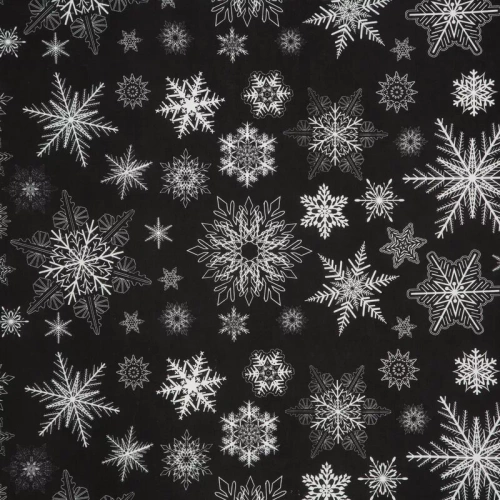 Isla Crăciun lenjerie de pat fulgi de zăpadă Europerdele negru/alb