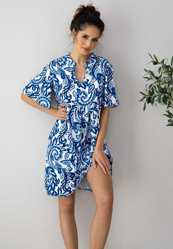 Cămașă de noapte Luna Sensis - ecru-bleumarin