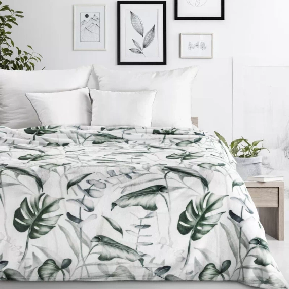 Cuvertura de pat Ellen Blanket lasa Eurocortains alb