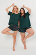 Pijama scurtă de damă - verde
