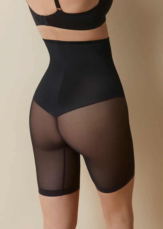 Control 904 Selene Shaping Shorts Black – Talie înaltă, netezește burta și coapsele