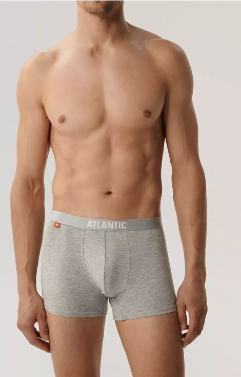 3MH-011 Boxer bărbați Atlantic - melange negru-gri