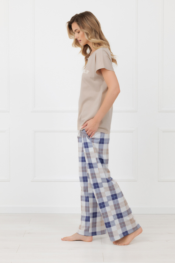 Pijama damă Rima Italian Fashion 100% bumbac pantaloni lungi