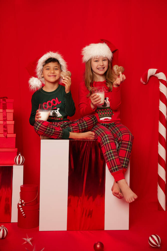 Pijama pentru copii Tess Italian Fashion - roșu/print