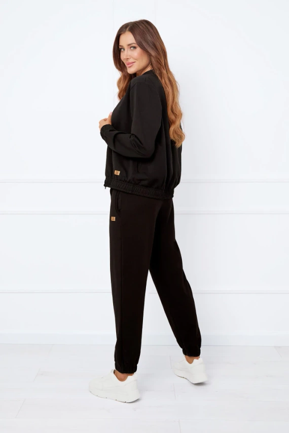 Jachetă bomber pentru femei Caro Italian Fashion - negru