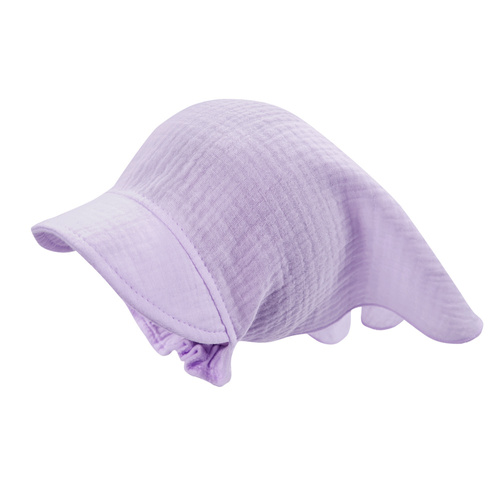 Eșarfă pentru bebeluși Meadow Muslin cu vizieră, heather – 100% bumbac, protecție UV respirabilă