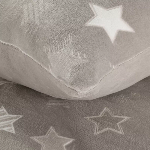 Lenjerie de pat din velur Flano 4 stele Eurofirany bej